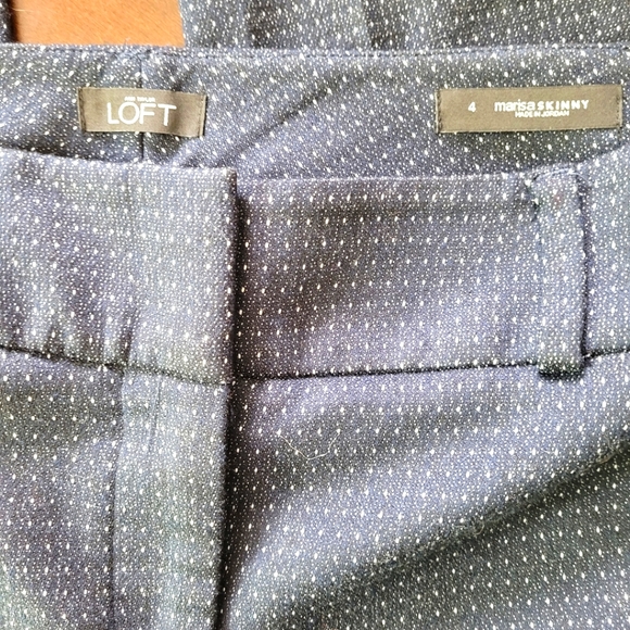 Loft | Marisa Navy Skinny Slacks - Picture 3 of 4